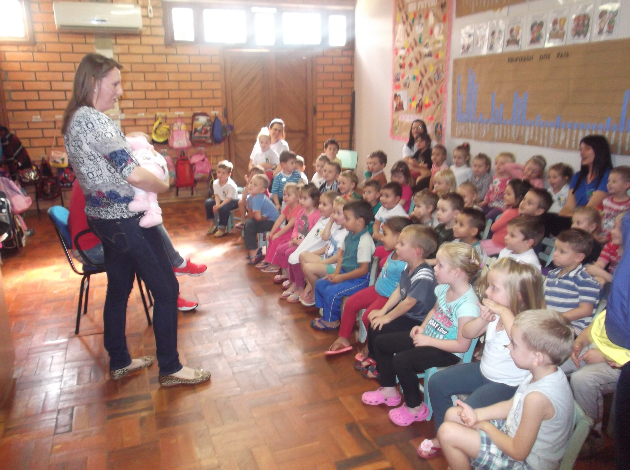 Visita aos CEI’s teve o acompanhamento da coordenadora do Programa Primeiros Passos, primeira-dama Liane Kothe