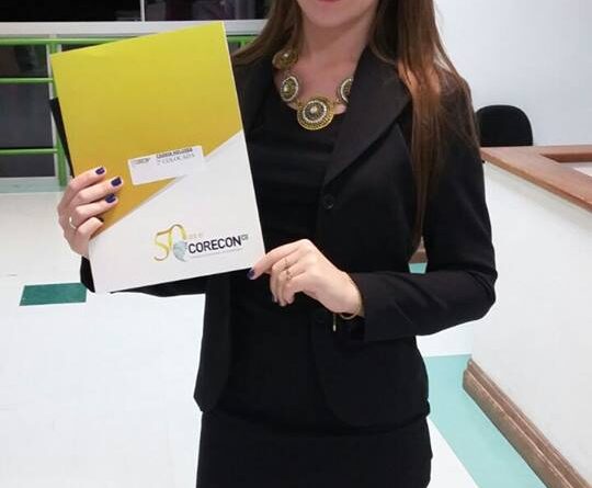 Saudadense Cássia Ternus conquistou o 2º lugar, na categoria estudante, do XVIII Prêmio Catarinense de Economia