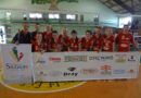 Equipe do voleibol saudadense, participante da categoria JESC 15 a 17 anos