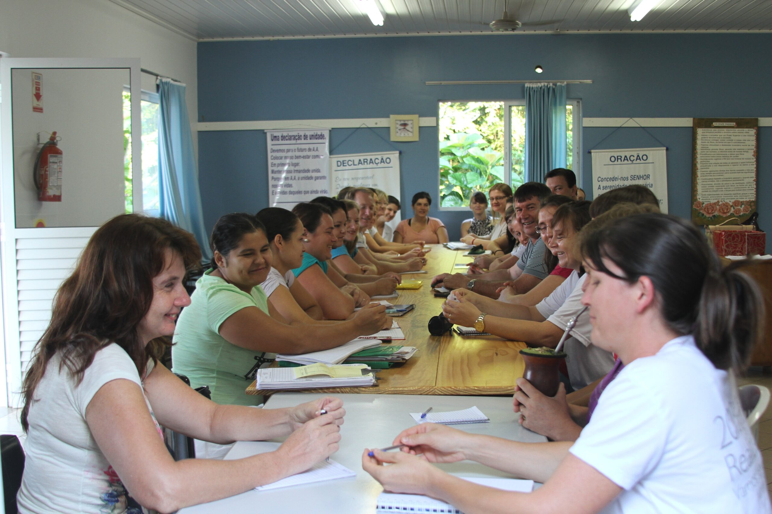 Agentes comunitárias de saúde reuniram-se na manhã de segunda-feira, dia 10, em Saudades