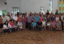Equipe do Nasf de Saudades esteve participando do encontro dos idosos da sede, repassando informações e convidando para a palestra deste sábado