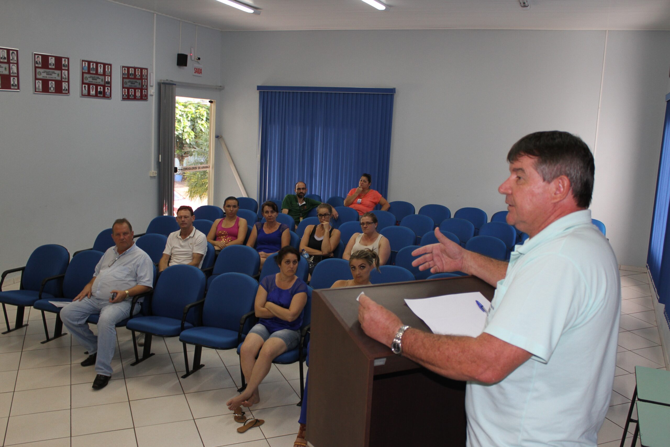 Secretário Zé Ricardo usou a tribuna da Câmara de Vereadores de Saudades, durante sessão da segunda-feira (08), para falar sobre as ações que estão sendo realizadas para o combate à Dengue