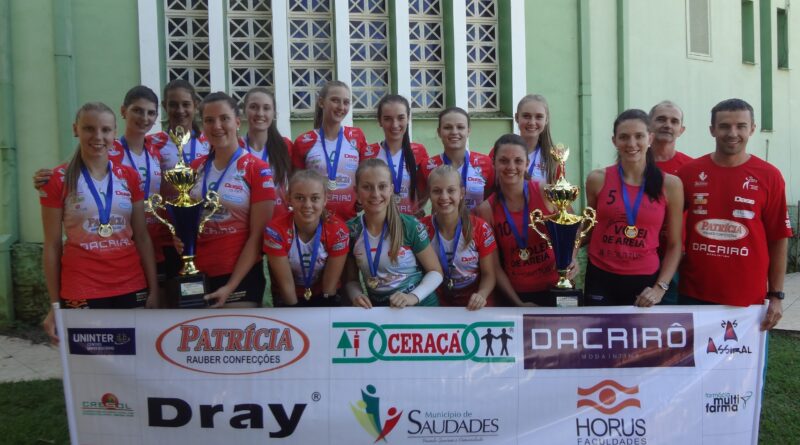 Equipe de voleibol saudadense sagrou-se, pelo quinto ano consecutivo, campeã da Taça Carlos Culmey