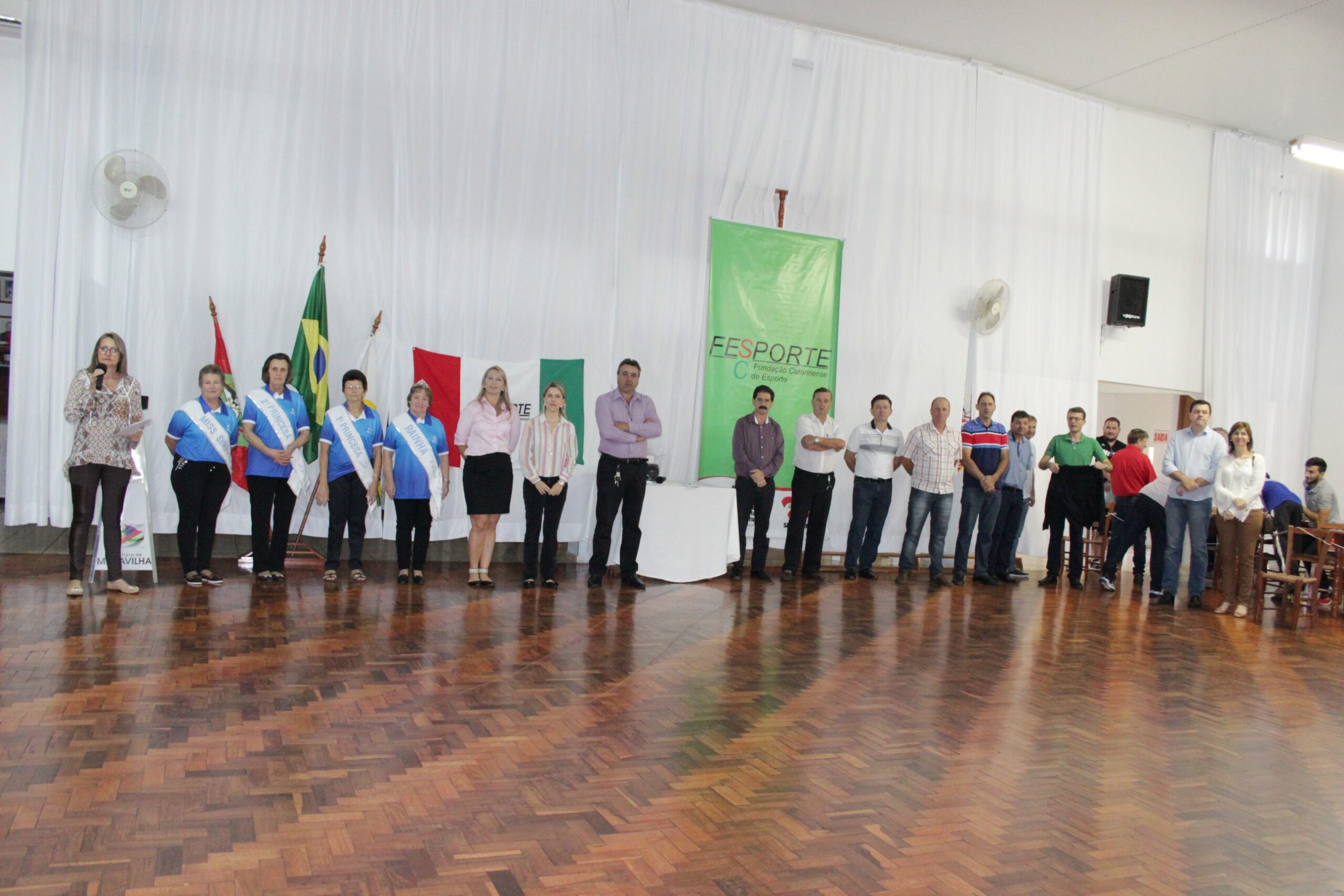 Autoridades dos municípios que fazem parte da ADR-MH participaram da abertura dos JASTI microrregionais