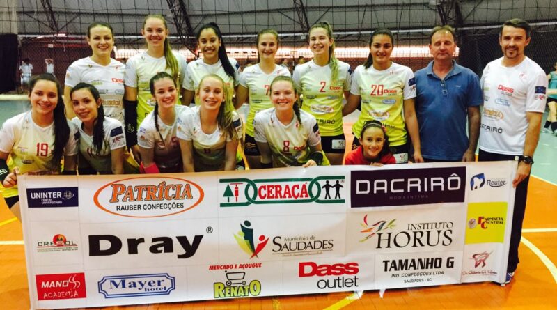 Equipe do Voleibol de Saudades conquistou vaga para a Etapa Regional, que acontecerá em agosto