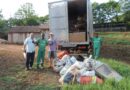 Trabalho de recolha de lixo nas propriedades rurais de Saudades foi desenvolvido de forma voluntária pela empresa JTI