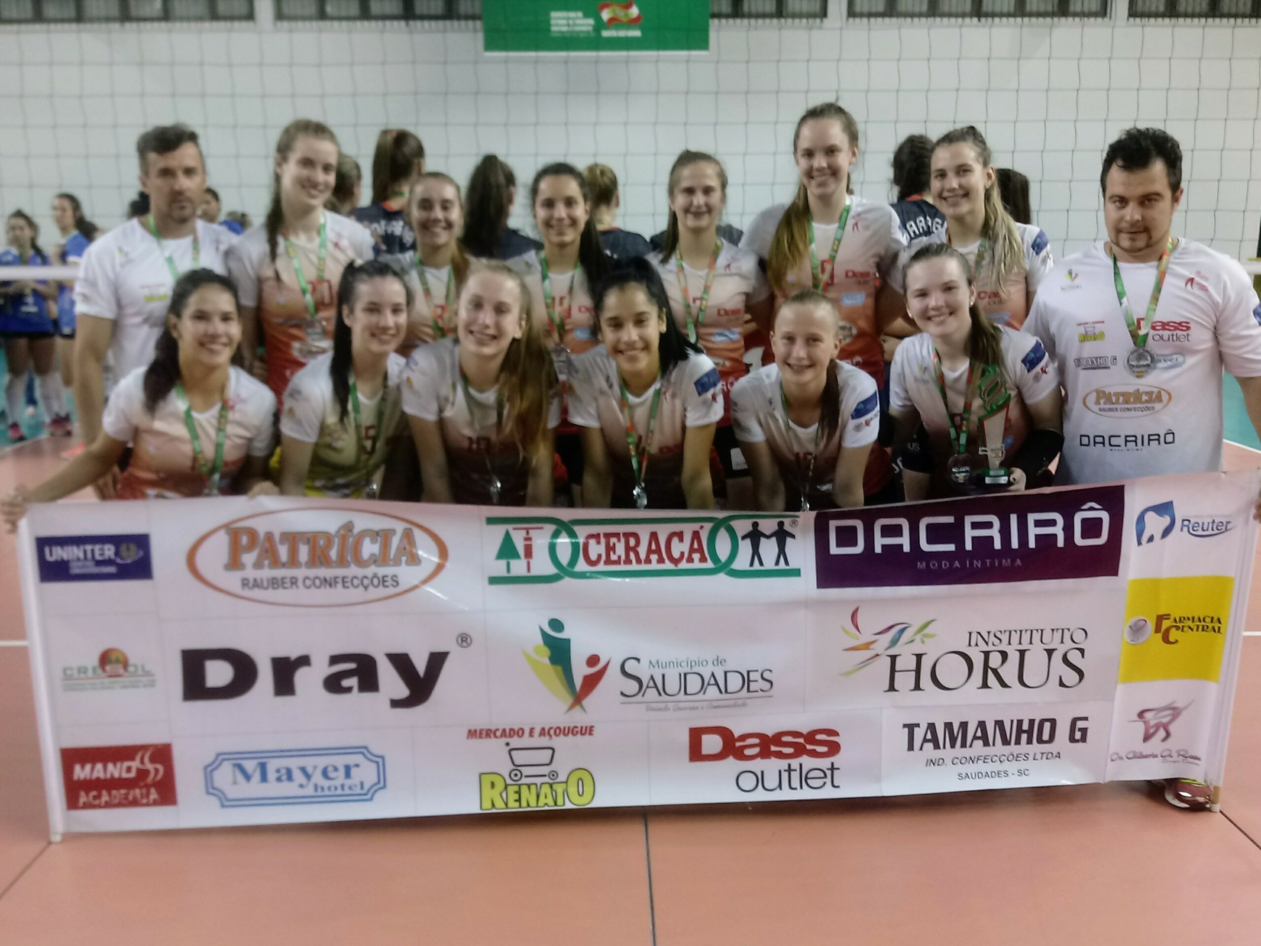 Equipe de Saudades conquistou o vice-campeonato da OLESC neste ano