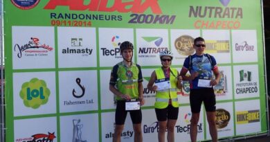 Atletas saudadenses Tiago Knorst, Clausiane Schabarum e Dióli Sczmanski cumpriram a distância de 200 km e agora podem percorrer os 300 km