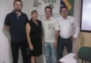 Diretor da CFR de Saudades, Alison Hoss e representantes da Arcafar-Sul: Odete Lorenzon, Volnei Zonta e Sadi Bao