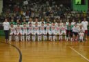 Equipe da AD Saudades, campeã Estadual de Futsal da Primeira Divisão 2014