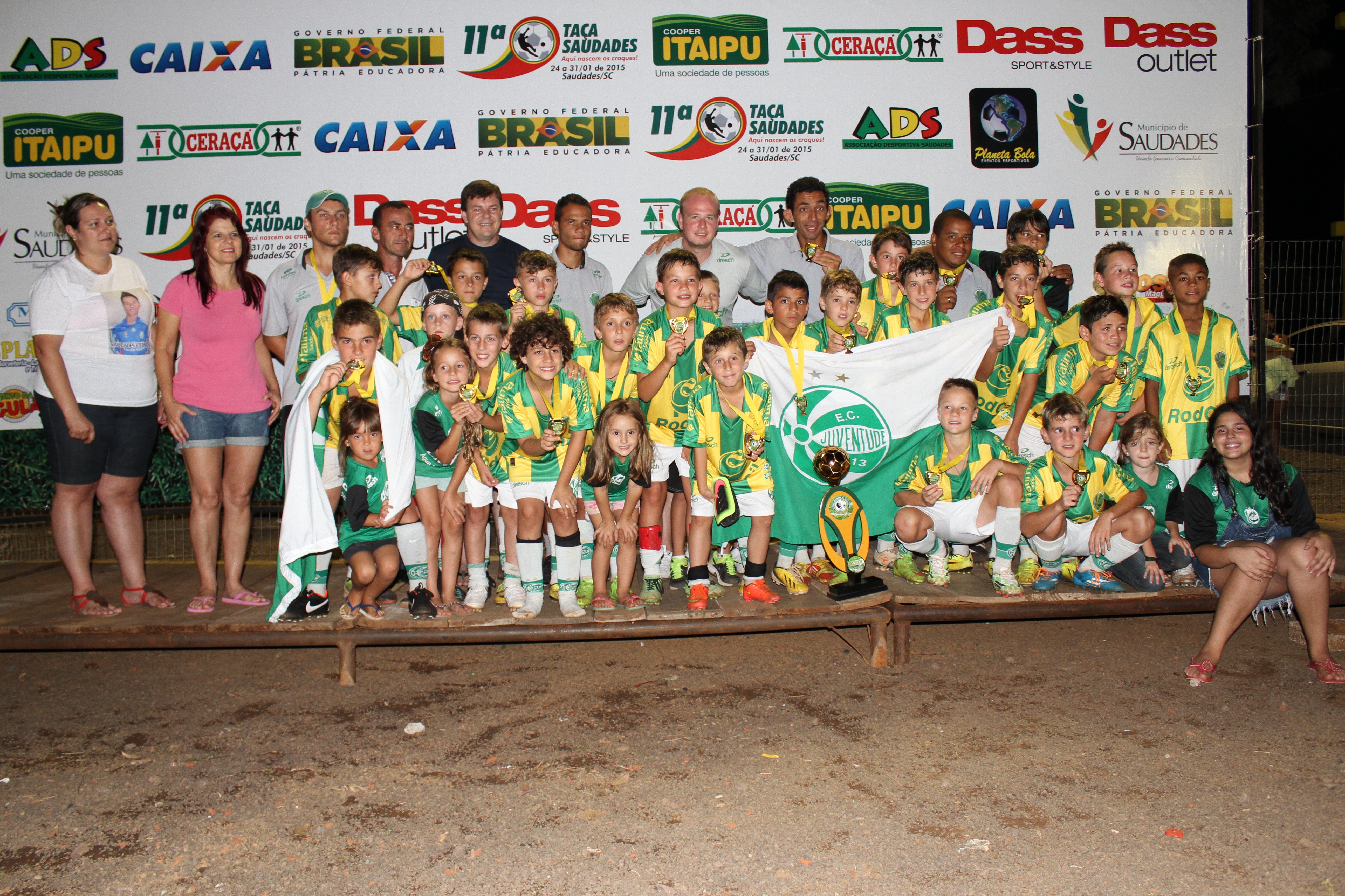 EC Juventude, de Caxias do Sul, grande campeão da categoria Sub 11 da 11ª Taça Saudades