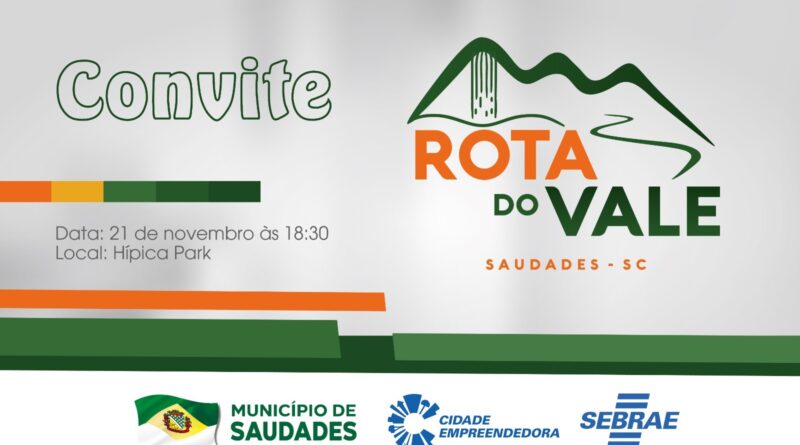 Convite de Lançamento: Rota do Vale e do Selo Original de Saudades